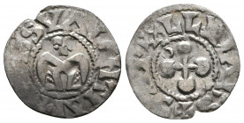 CRUSADERS, County of Tripoli. Raymond III. 1152-1187. AR Denier 

Weight: 0.6 gr
Diameter: 17 mm
