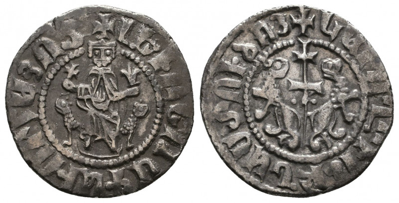 Armenian Kingdom, Cilician Armenian Silver Coin, Ar.

Weight: 2.8 gr
Diameter: 2...
