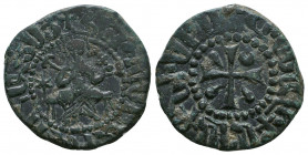 Armenian Kingdom, Cilician Armenian Coin. AE.

Weight: 4.2 gr
Diameter: 21 mm
