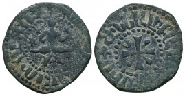 Armenian Kingdom, Cilician Armenian Coin. AE.

Weight: 4.7 gr
Diameter: 23 mm