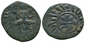 Armenian Kingdom, Cilician Armenian Coin. AE.

Weight: 4.4 gr
Diameter: 20 mm