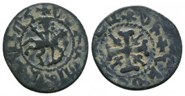 Armenian Kingdom, Cilician Armenian Coin. AE.

Weight: 2.2 gr
Diameter: 18 mm