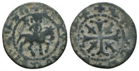 Armenian Kingdom, Cilician Armenian Coin. AE.

Weight: 2.3 gr
Diameter: 18 mm