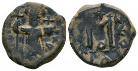Arab - Byzantine Coins, Ae

Weight: 3.9 gr
Diameter: 20 mm