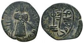 Arab - Byzantine Coins, Ae

Weight: 2.8 gr
Diameter: 18 mm