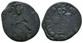 Arab - Byzantine Coins, Ae

Weight: 3.0 gr
Diameter: 19 mm