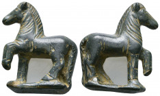 Roman Bronze Horse Statue , Circa 1st - 2nd Century AD.

Weight: 35.4 gr
Diameter: 40 mm