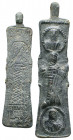 BYZANTINE Bronze Cross part with saints. 9th-11th centuries.

Weight: 36.8 gr
Diameter: 81 mm