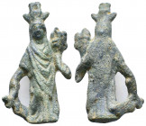 Roman Bronze Statue , Circa 1st - 2nd Century AD.

Weight: 50+ gr
Diameter: 72 mm