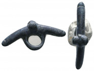 Roman Bronze Phallus Pendant , Circa 1st - 2nd Century AD.

Weight: 8.5 gr
Diameter: 39 mm