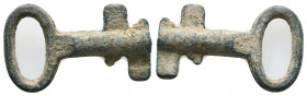 Roman Bronze Key, Circa 1st - 2nd Century AD.

Weight: 8.6 gr
Diameter: 39 mm