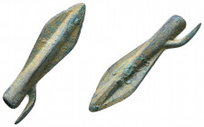 Ancient Bronze Arrow Heads. Ae

Weight: 7.2 gr
Diameter: 50 mm