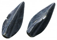 Ancient Bronze Arrow Heads. Ae

Weight: 3.7 gr
Diameter: 26 mm