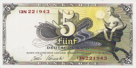 Bundesrepublik Deutschland
Bank deutscher Länder 1948-1949 5 DM 9.12.1948. Serie 13 E Ro. 252 c I