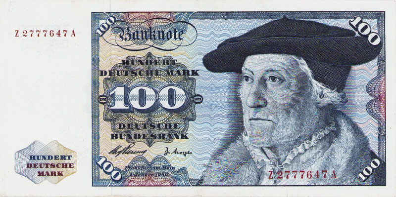 Bundesrepublik Deutschland
Deutsche Bundesbank 1960-1999 100 DM 2.1.1960. Austa...