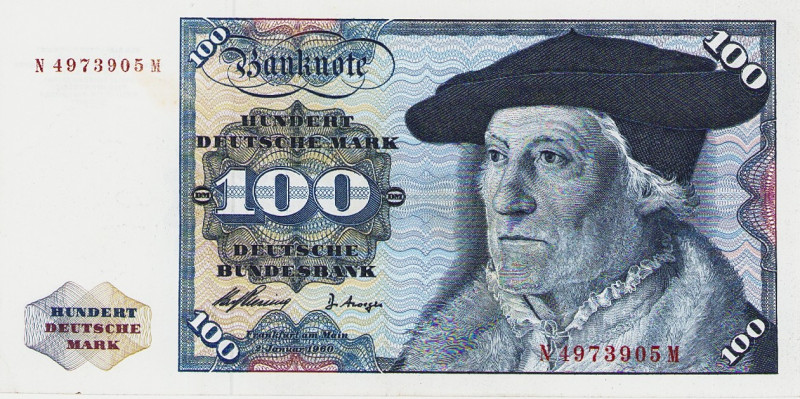 Bundesrepublik Deutschland
Deutsche Bundesbank 1960-1999 100 DM 2.1.1960. Serie...