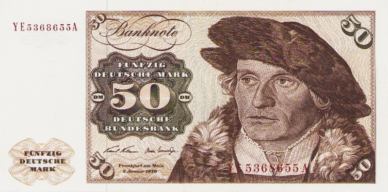 Bundesrepublik Deutschland
Deutsche Bundesbank 1960-1999 50 DM 2.1.1970. Austau...