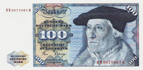 Bundesrepublik Deutschland
Deutsche Bundesbank 1960-1999 100 DM 2.1.1980. Serie NM / W Ro. 289 a I