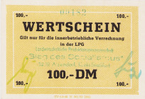 Deutsche Demokratische Republik
LPG-Geld 0,10, 0,50,1, 2, 5, 10, 20, 50 und 100 DM o.D. Atzendorf - LPG "Sieg des Sozialismus". Alle verschieden bei ...