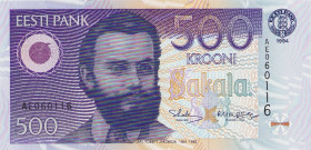 Ausland
Estland 500 Krooni 1994. WPM 80 I