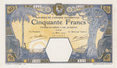 Ausland
Französisch Westafrika 50 Francs 14.3.1929. WPM 9 Bc Selten. I-