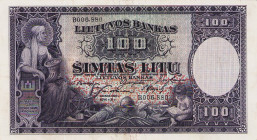 Ausland
Litauen 100 Litu 31.3.1928. WPM 25 a I-