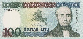 Ausland
Litauen 10, 20, 50 und 100 Litu 1991 (1993) WPM 47, 48, 49, 50 4 Stück. I