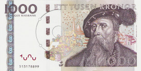 Ausland
Schweden 500 und 1000 Kronor 2001-2005 WPM 66, 67 2 Stück.
