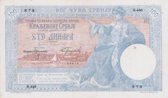 Ausland
Serbien 100 Dinara 5.1.1905. WPM 12 II