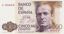 Ausland
Spanien 5000 Pesetas 23.10.1979. WPM 160 I-II
