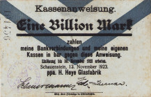 Städte und Gemeinden
Schauenstein (Hes.) 1, 2, 5, 10, 25 und 50 Pf. 15.6.1917. Großnotgeld von 1 Million Mark 10.8.1923 bis 3 Billionen Mark 13.11.19...
