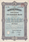 Deutschland
Leipzig, Erbländischer ritterschaftlicher Creditverein im Königreich Sachsen Pfandbrief über 100 Mark 2.1.1890. Mit Trockensiegel. Litt. ...