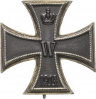 Orden deutscher Länder Preußen
Eisernes Kreuz 1914, 1. Klasse Verliehen 1914-1924. Eisen geschwärzt, Silber. Flache Form. 43 x 43 mm, 17,8 g. Revers ...