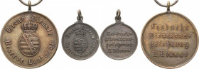 Orden deutscher Länder Sächsische Herzogtümer ab 1826
Landwehr-Dienstauszeichnung II. Klasse Treue Dienste Reserve Landwehr. Bronze. Bei Nimmergut ni...