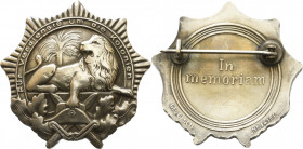 Orden der Weimarer Republik
Deutscher Kolonialkriegerbund Ehrenzeichen o.J. (1922-1925) Für Verdienste um die Kolonien, sog. "Löwen-Orden". Buntmetal...