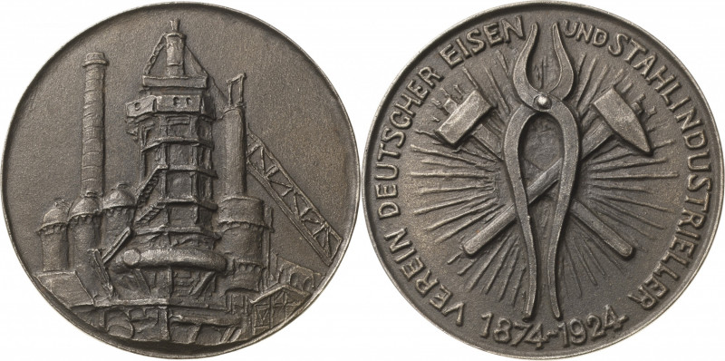 Ausbeute, Bergbau, Hüttenwesen
 Eisengussmedaille 1924 (unsigniert) 50-jähriges...