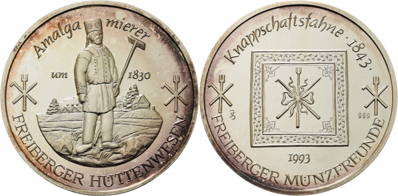 Ausbeute, Bergbau, Hüttenwesen
 Silbermedaille 1993 (Schmalfuss) Bergbau und Hü...