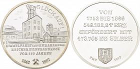 Ausbeute, Bergbau, Hüttenwesen
 Silbermedaille 1997 (Schmalfuss) 150 Jahre reicher Erzanbruch Himmelfahrt samt Abraham Fundgrube. Übertageanlage / 5 ...