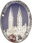 Auto- und Motorradmedaillen und -plaketten
Bremen Einseitige teilemaillierte und versilberte Bronzeplakette 1930 (Lehmann & Wundenberg, Hannover) A.D...