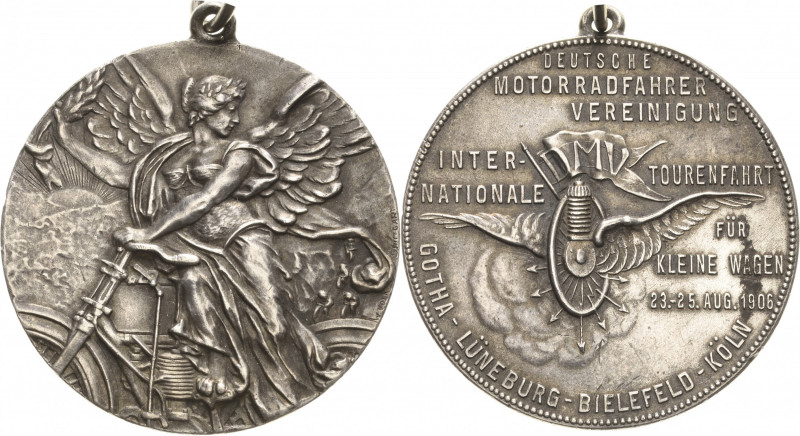 Auto- und Motorradmedaillen und -plaketten
Gotha Silbermedaille 1906 (W. Volk, ...