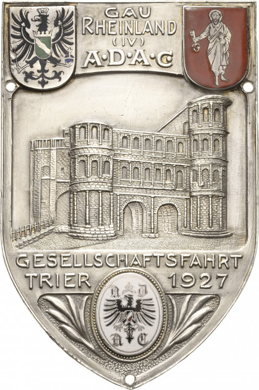 Auto- und Motorradmedaillen und -plaketten
Trier Einseitige, versilberte und te...