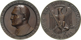 Drittes Reich
 Bronzemedaille 1933 (F. Beyer) Auf die Wahl von Hermann Göring zum preußischen Ministerpräsidenten. Brustbild nach links / Adler mit H...