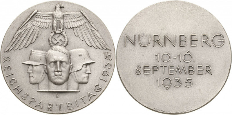 Drittes Reich
 Weißmetallmedaille 1935 (R. Klein/Deschler, München) Reichsparte...