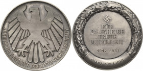 Drittes Reich
 Silbermedaille o.J. (graviert 1912-1937). Auszeichnung für 25 Jahre treue Mitarbeit bei der Deutschen Bank und Disconto-Gesellschaft, ...