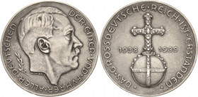 Drittes Reich
 Silbermedaille 1939 (Hanisch-Concée) Schaffung des "Großdeutschen Reiches" durch die Angliederung von Österreich und des Sudetenlandes...