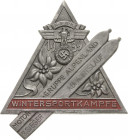 Drittes Reich
 Einseitige Zinkplakette 1939 (Klotz u. Kienast, München) Wintersportkämpfe - 3. Sieger Abfahrtslauf Motor-Gruppe Alpenland. Skipaar zw...