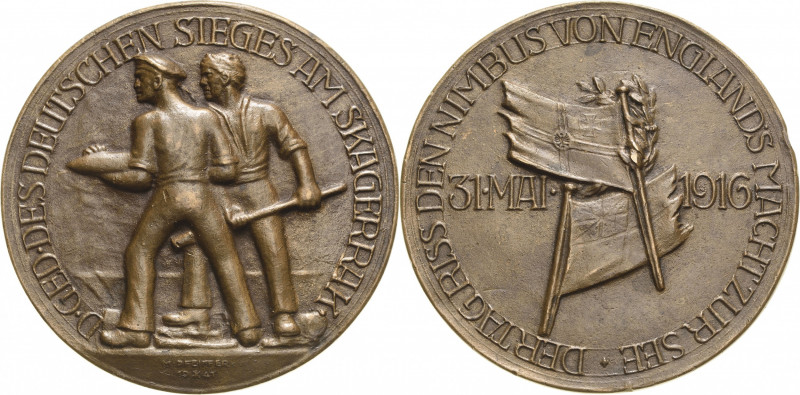 Erster Weltkrieg
 Bronzegussmedaille 1941 (Max Pfeiffer) Erinnerung an die Sees...