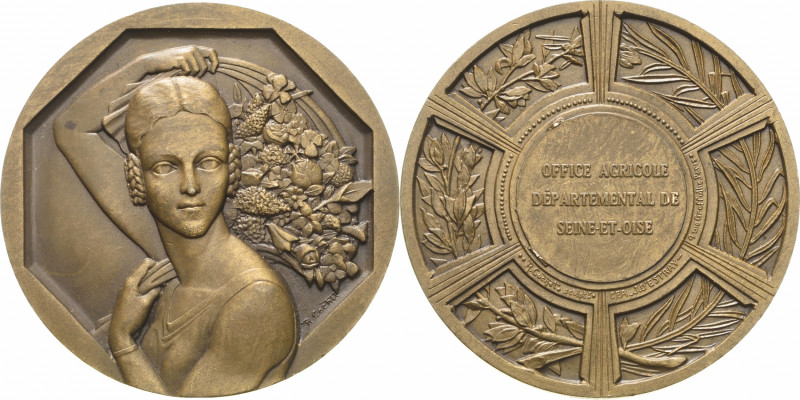 Gartenbau und Landwirtschaft
 Bronzemedaille o.J. (R. Cochet) Landwirtschaftsam...