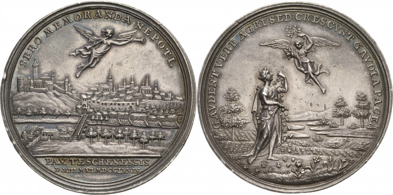 Krieg und Frieden in der Medaillenkunst
 Silbermedaille 1779 (J. L. Oexlein) Au...
