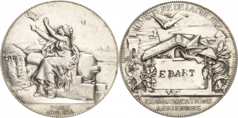 Luft- und Raumfahrt
 Silbermedaille 1871 (C.J. Degeorge) Belagerung von Paris i...
